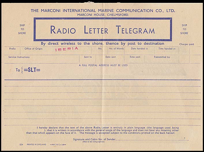 Radio lettergram F